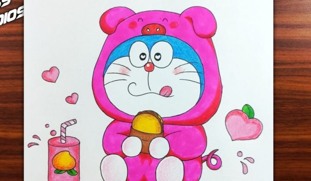 cute doraemon drawing