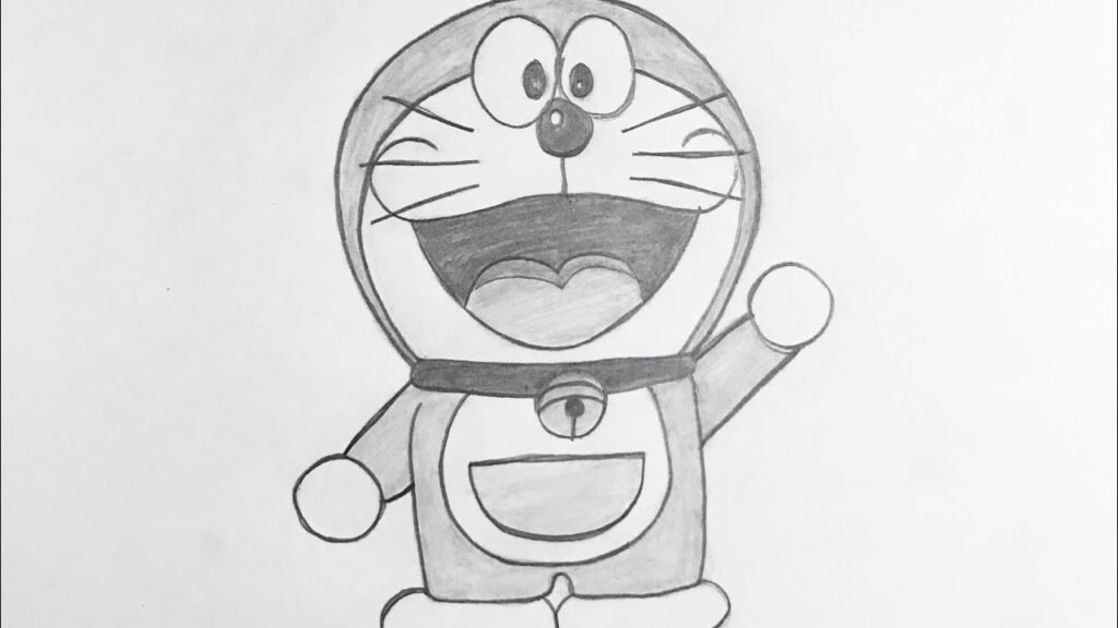 doraemon shading drawing
